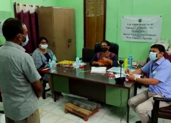 Along with the whole Nation, National Lok Adalat held today in Tripura Along with the whole Nation, National Lok Adalat held today in Tripura